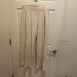 Aerie Cream Trouser Sweatpants